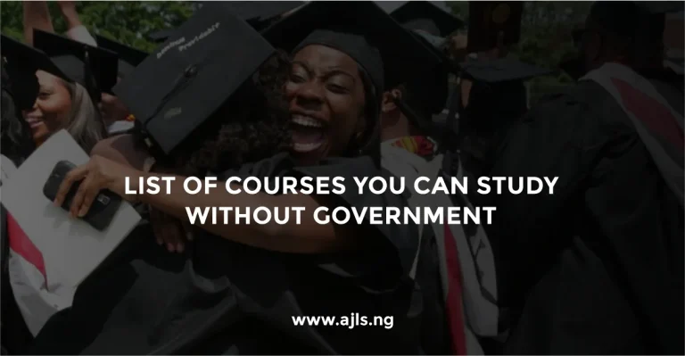 Courses You Can Study Without Government