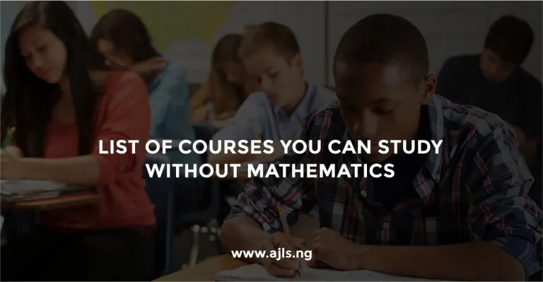 Courses You Can Study Without Mathematics