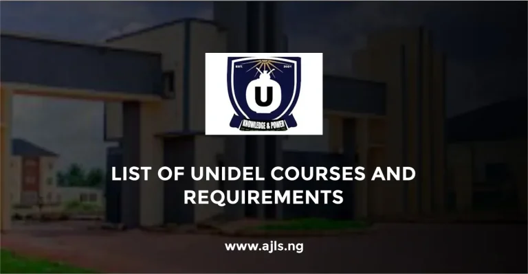 UNIDEL Courses and Requirements