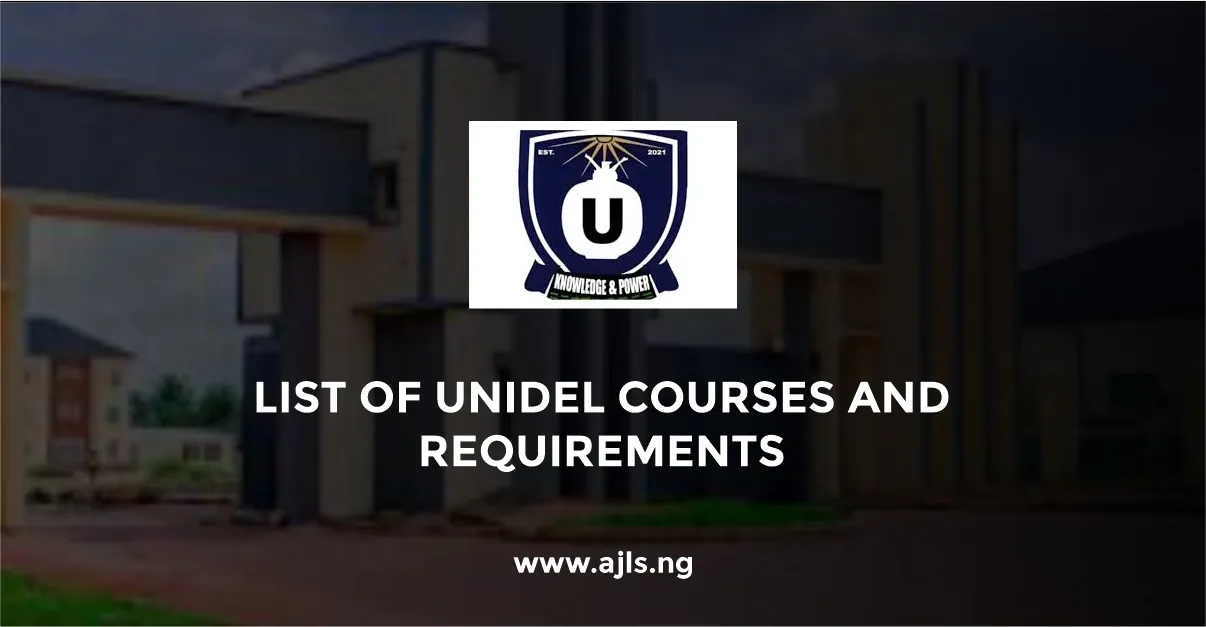 UNIDEL Courses and Requirements