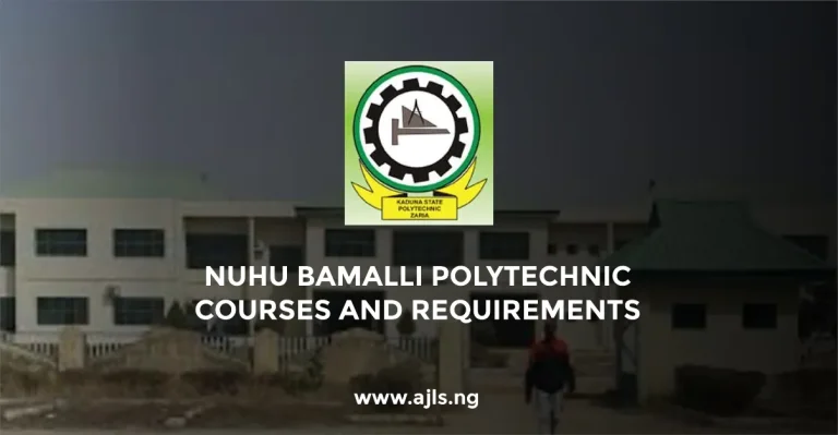 Nuhu Bamalli Polytechnic Courses