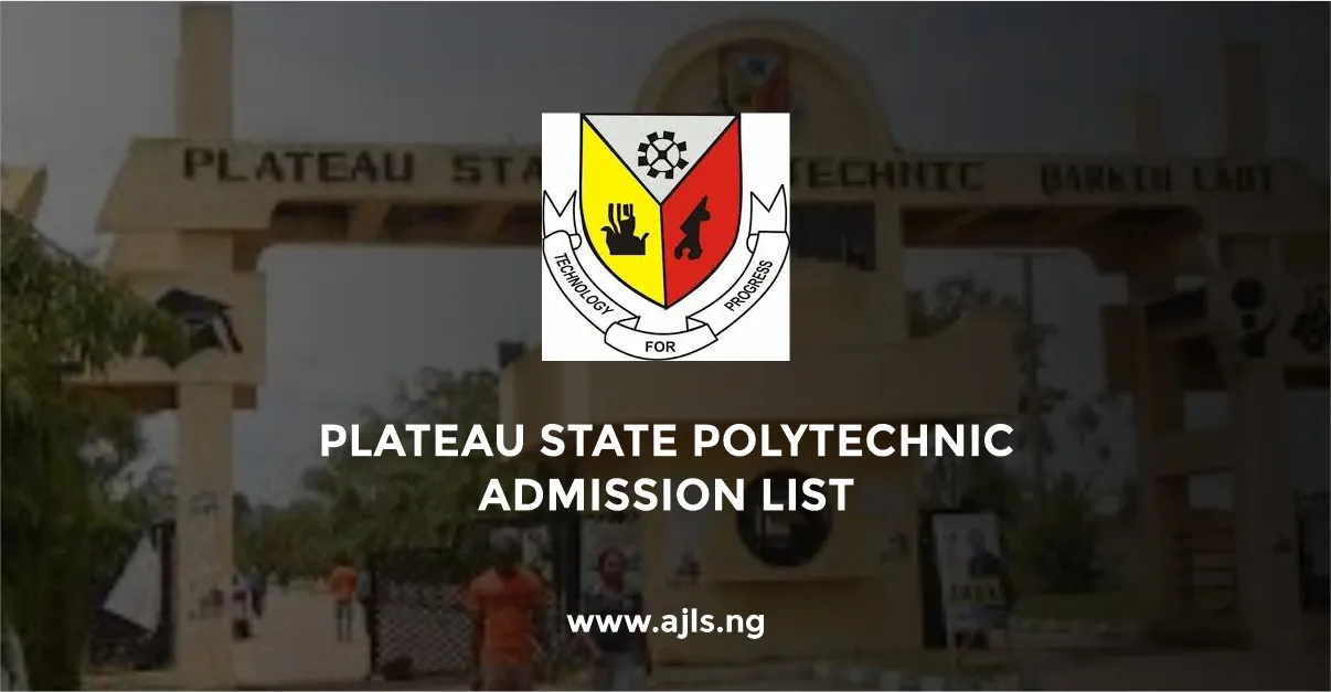 Plateau State Polytechnic Admission List