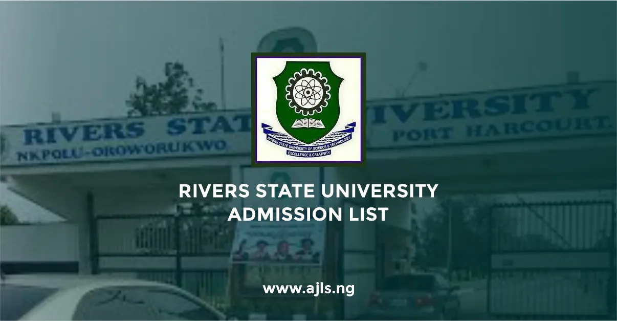 Rivers State University Admission List