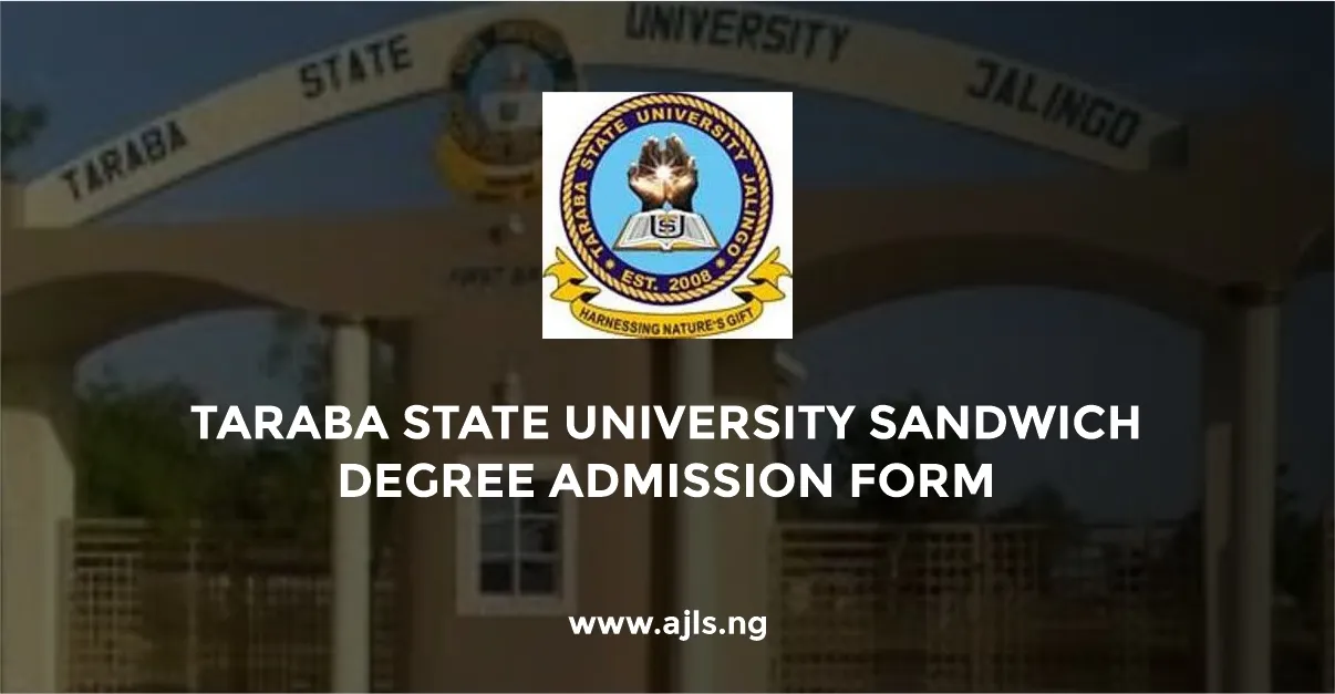 Taraba State University Sandwich Degree Admission Form