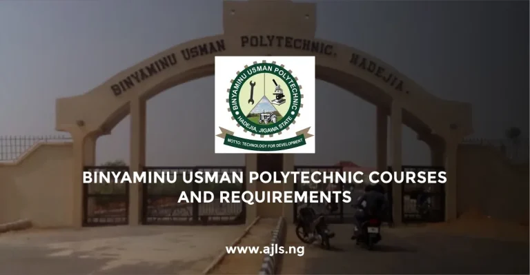 Binyaminu Usman Polytechnic Courses