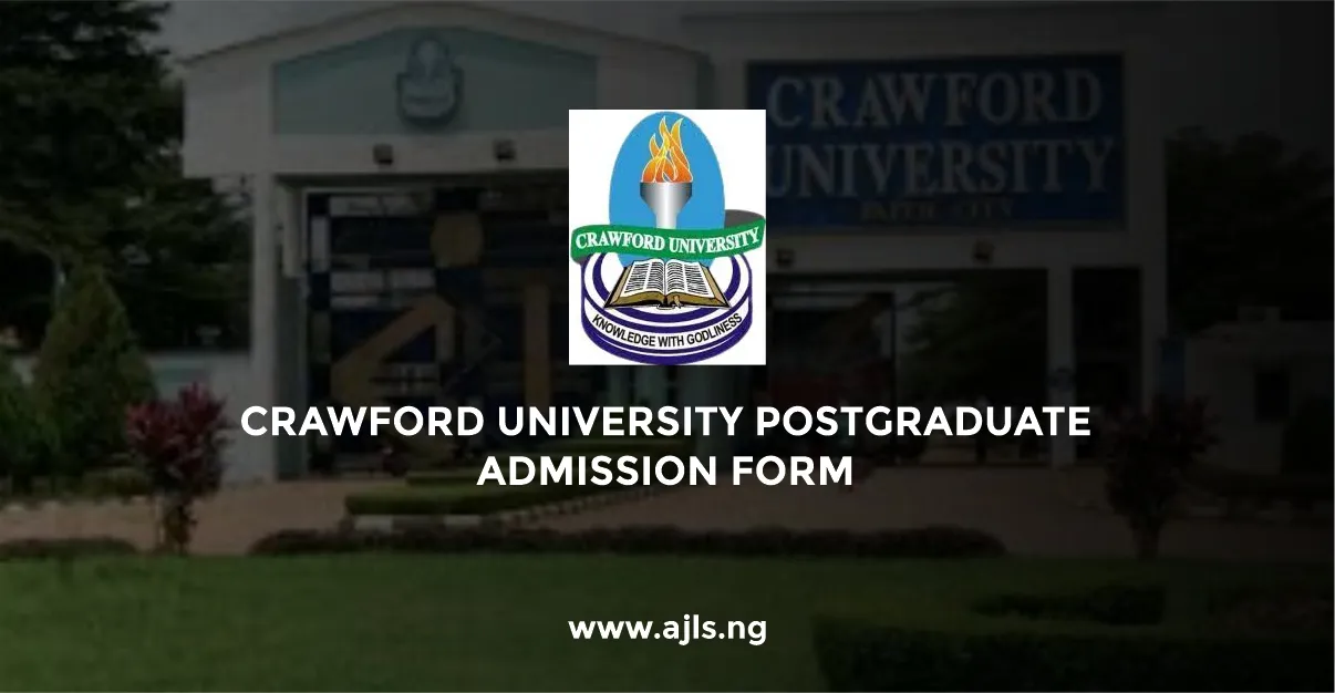 Crawford University Postgraduate Admission Form