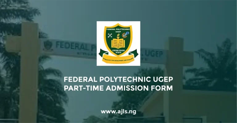 Federal Polytechnic Ugep Part-Time Admission Form
