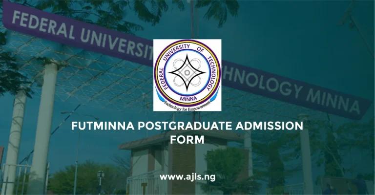 FUTMINNA Postgraduate Admission Form