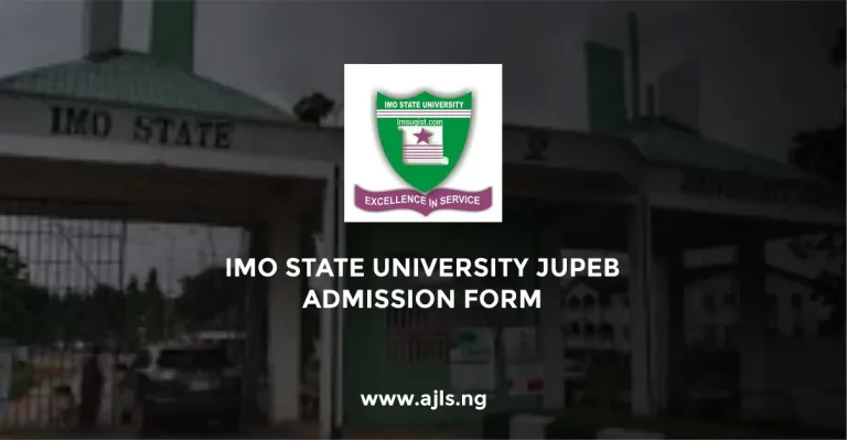 Imo State University JUPEB Admission Form