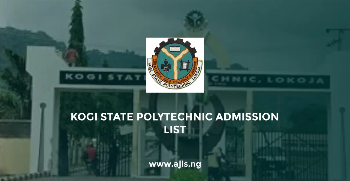 Kogi State Polytechnic Admission List