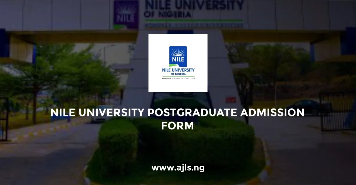 Nile University Postgraduate Admission Form