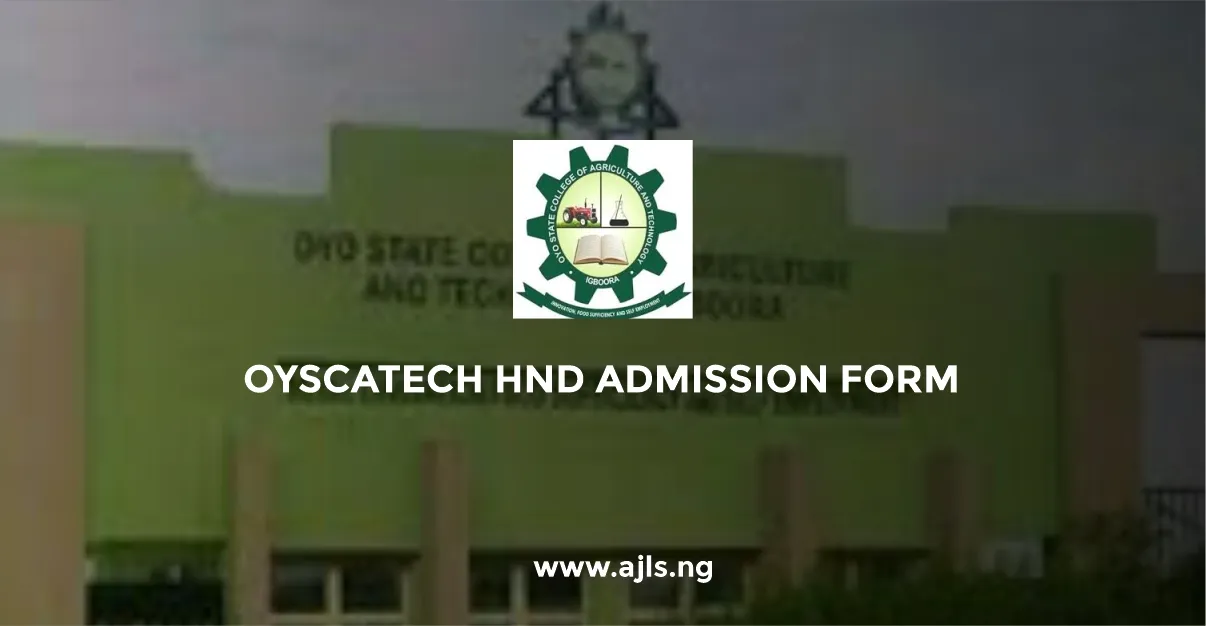OYSCATECH HND Admission Form