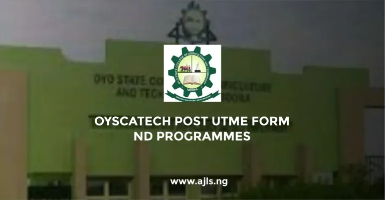 OYSCATECH Post-UTME Form