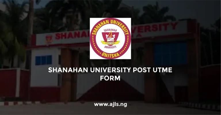 Shanahan University Post-UTME Form
