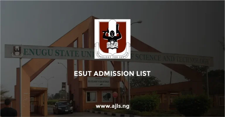 ESUT Admission List