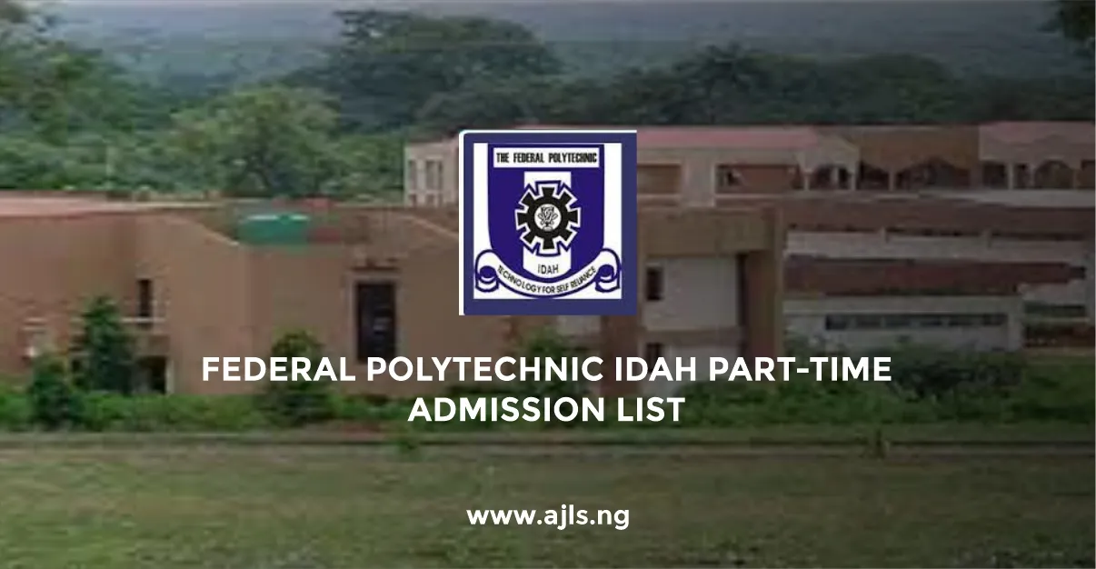 Federal Polytechnic Idah Part-Time Admission List