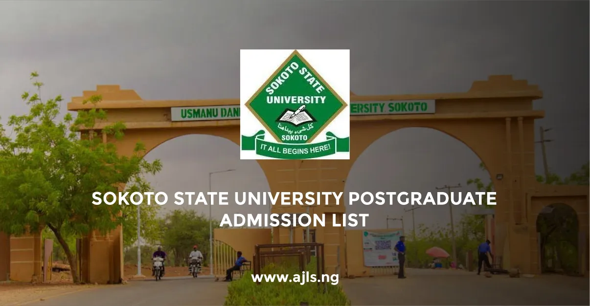 Sokoto State University Postgraduate Admission List